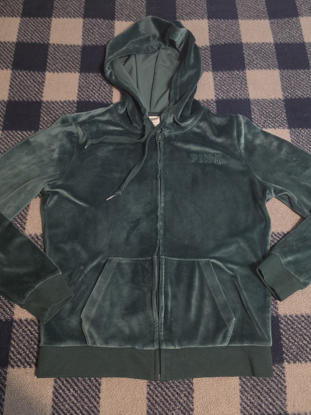 Y2k mcbling style Victoria's secret PINK velour jacket